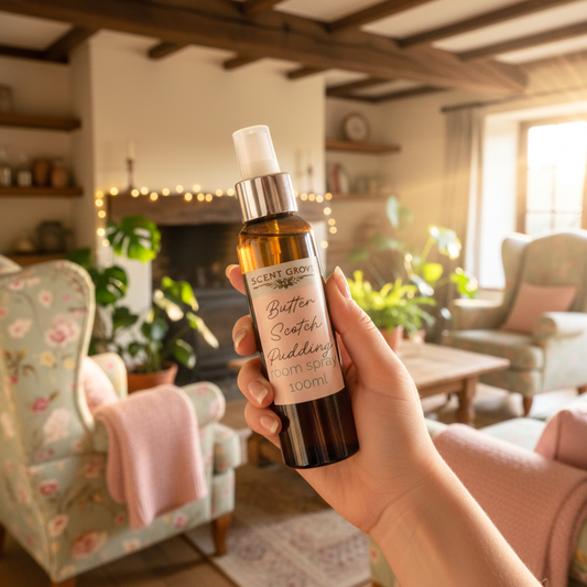 Butterscotch Pudding Scented Air Freshener Spray multi purpose for car, home, room