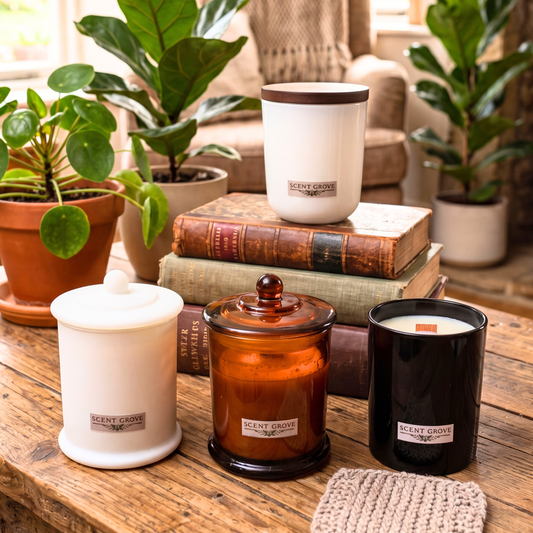 100's & 1000's scented Wood Wick Soy Candle