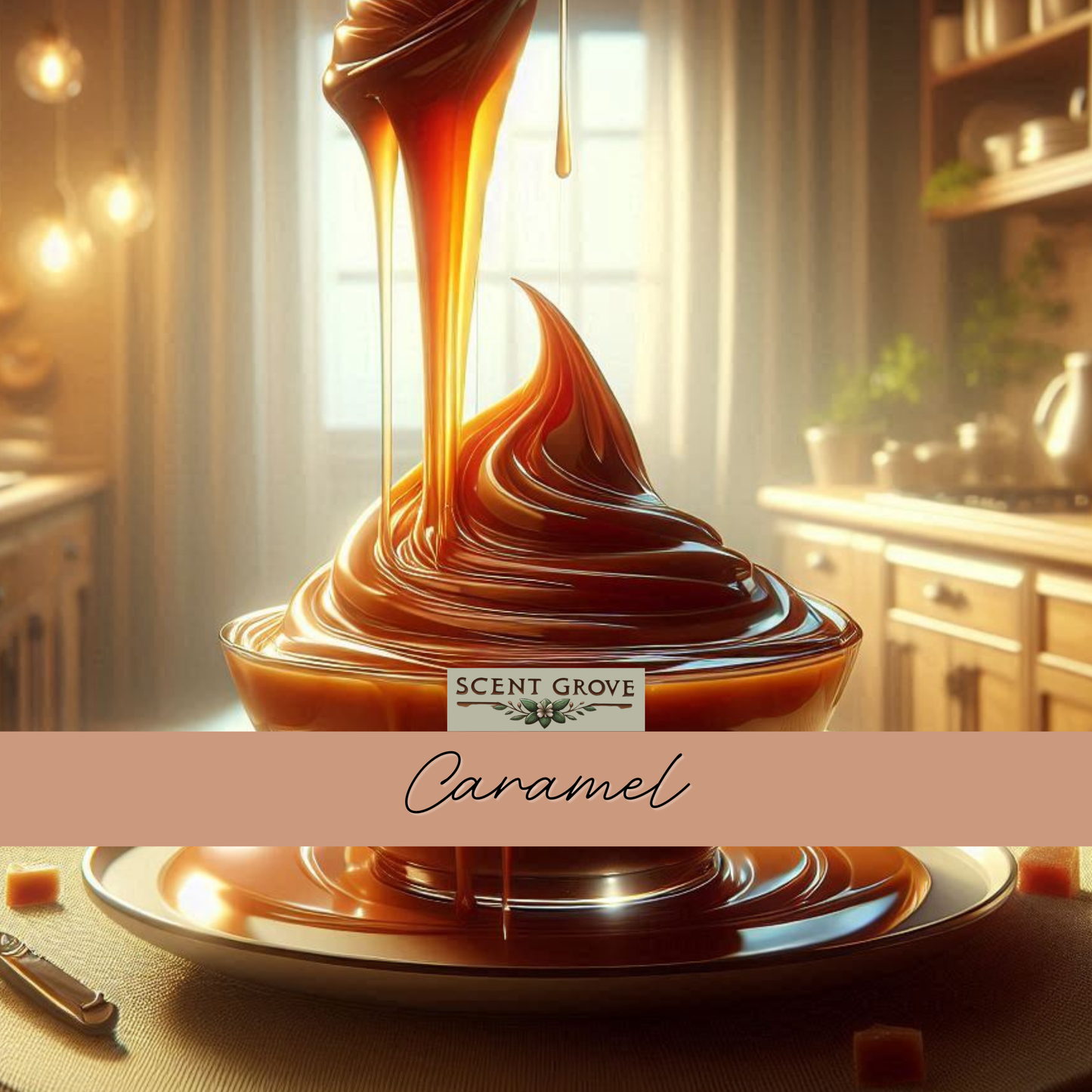 Caramel scented fine perfume mist