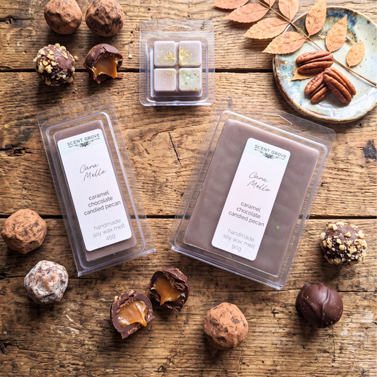 Caramello scented soy wax melt