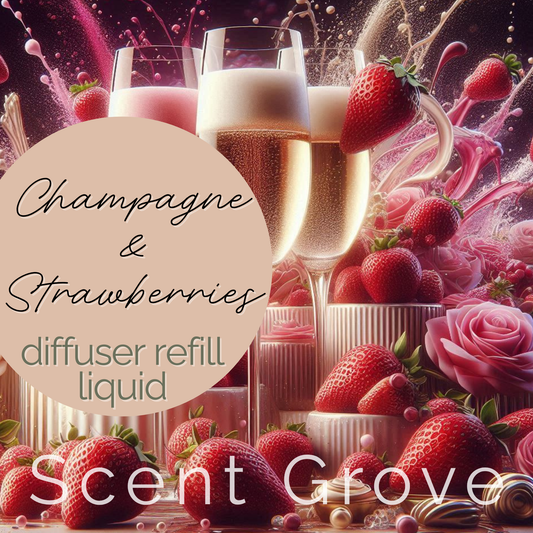 Champagne & Strawberries Scented Diffuser Refill Liquid