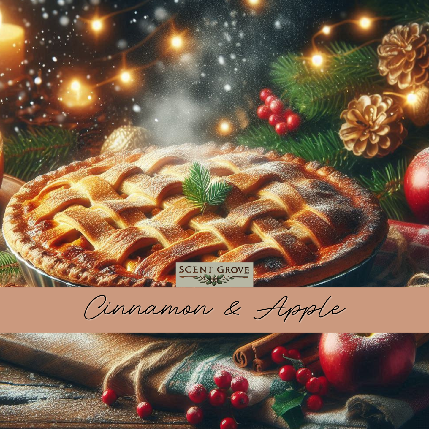 Cinnamon & Apple soy wax melt