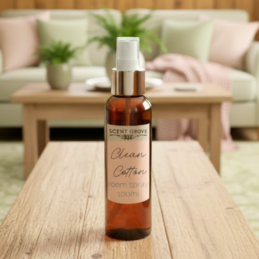 Clean Cotton Scented Room Spray Air Freshener multi purpose for car, home, room