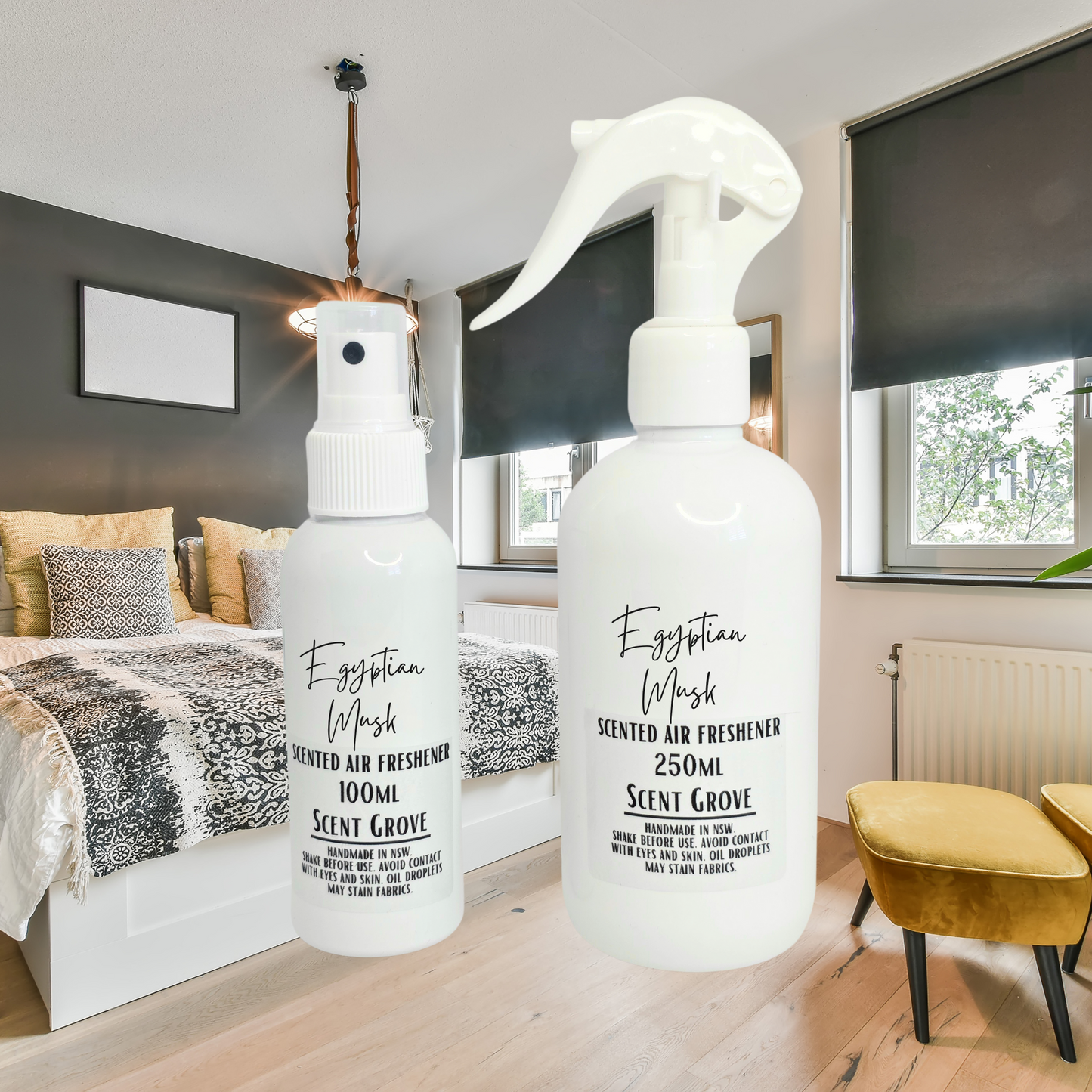 Egyptian Musk Scented Air Freshener Spray multi purpose for car, home, room