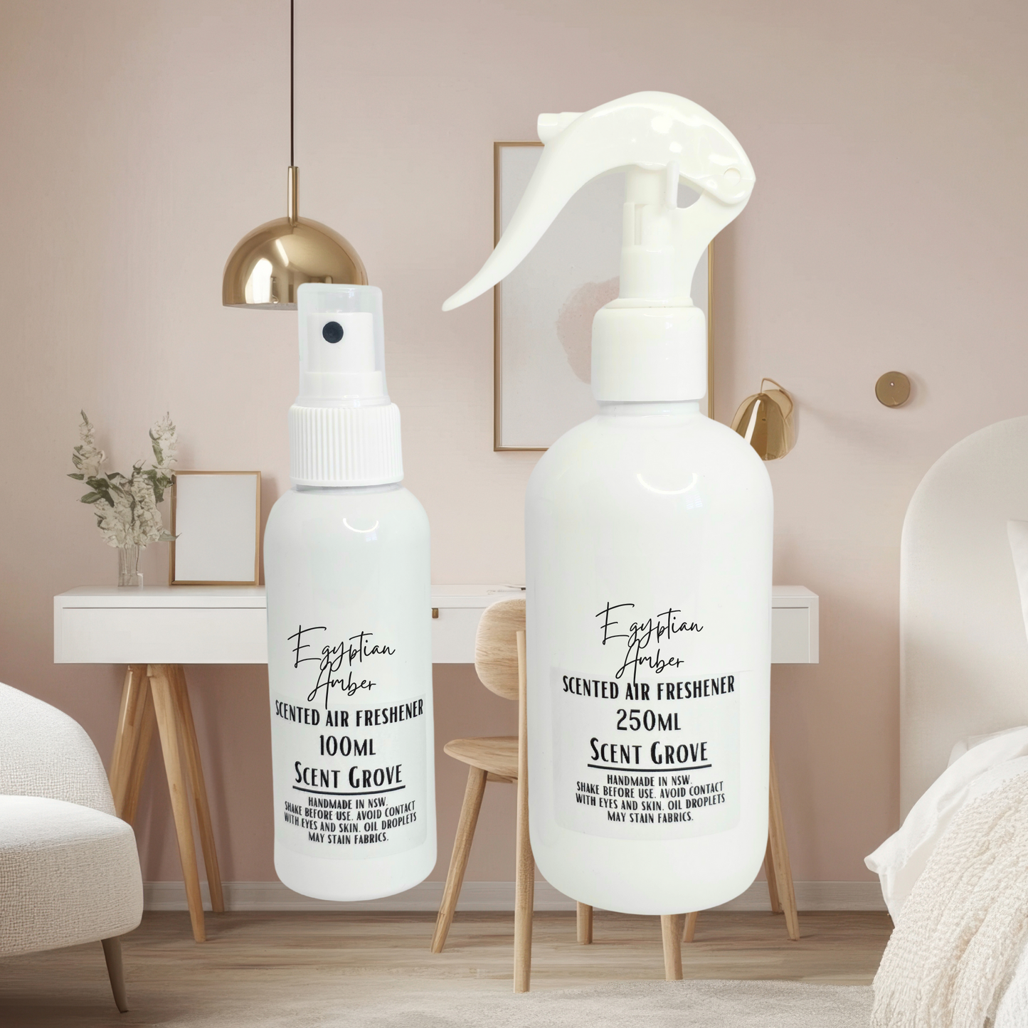 Egyptian Amber Scented Air Freshener Spray multi purpose for car, home, room