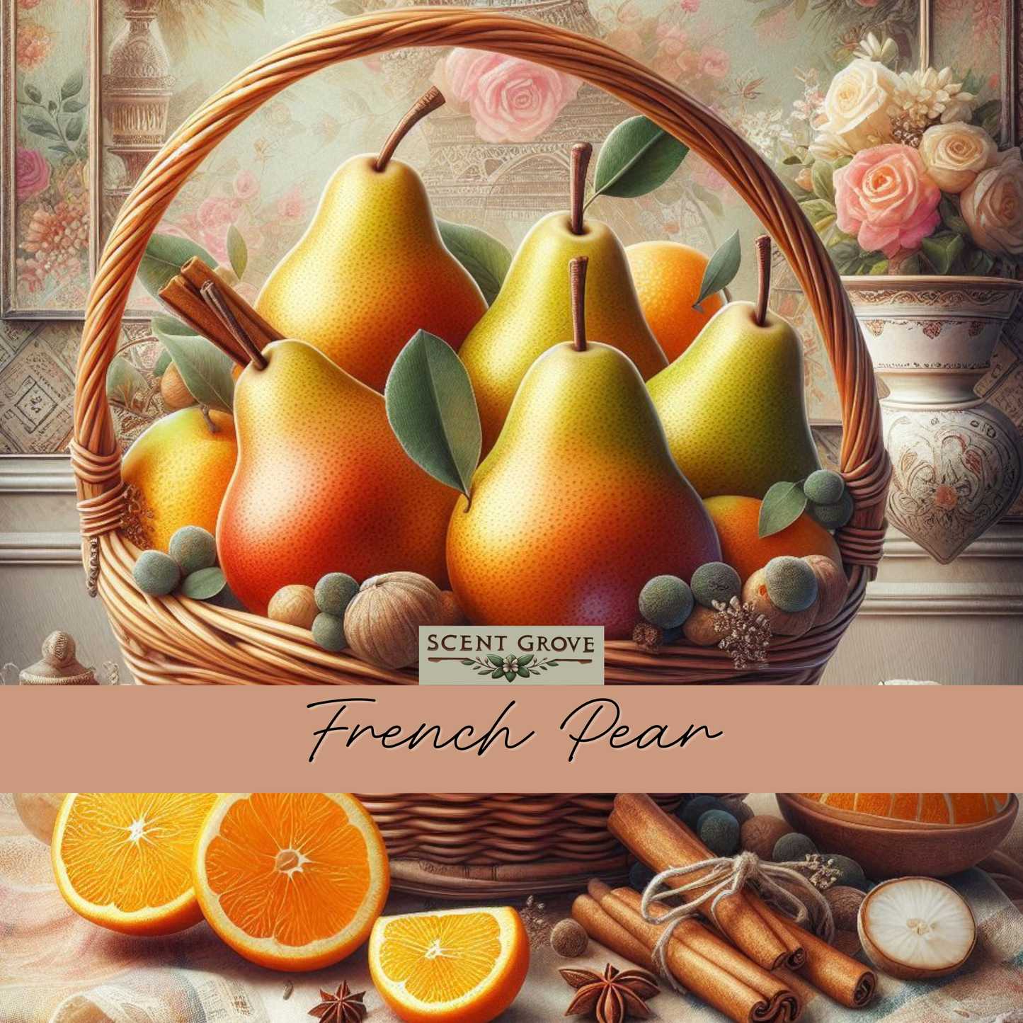 French Pear Scented Air Freshener Spray multi purpose for car, home, room