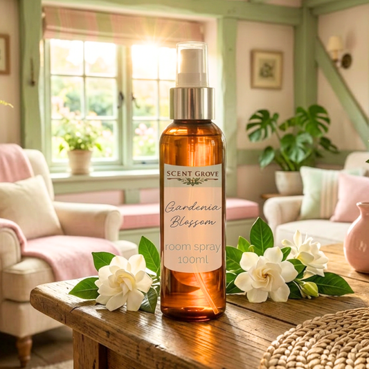 Gardenia Blossom Scented Air Freshener Spray multi purpose for car, home, room