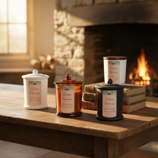 Egyptian Amber scented Wood Wick Soy Candle