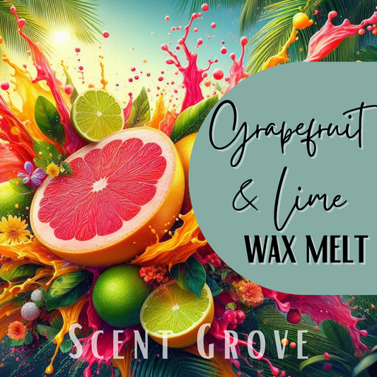 Grapefruit & Lime scented soy wax melt