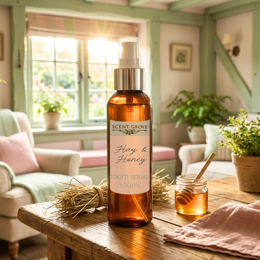 Hay & Honey Scented Air Freshener Spray multi purpose for car, home, room