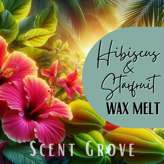 Hibiscus & Starfruit scented soy wax melt