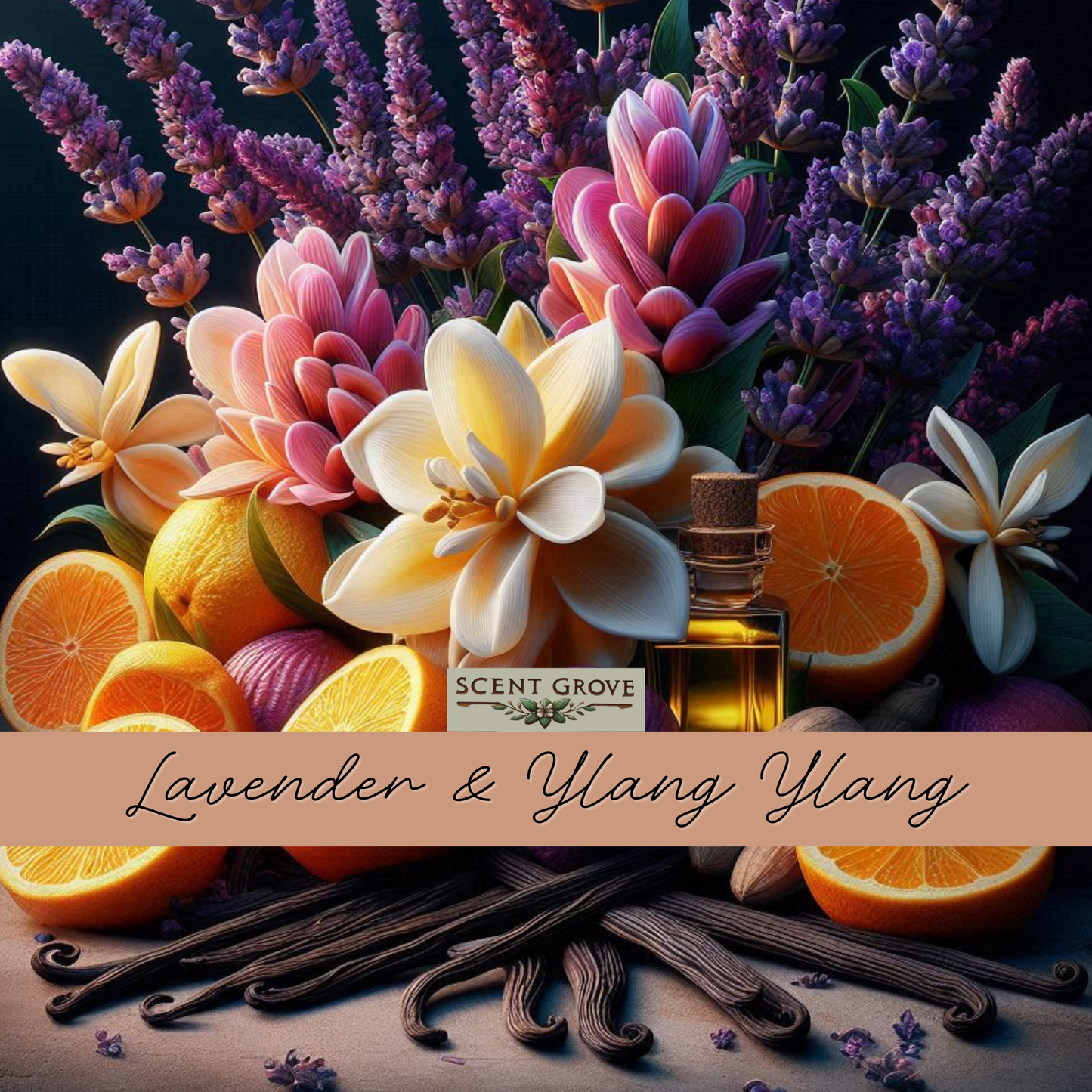 Lavender & Ylang Ylang Aroma Oil 30ml dropper bottle - 100% Concentrated