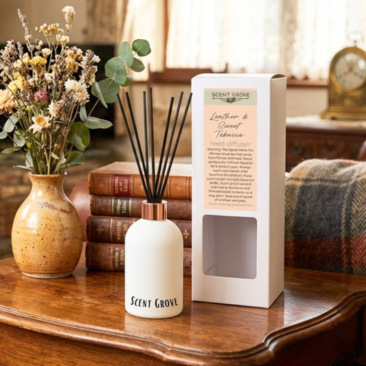 Leather & Sweet Tob*cco Scented Reed Diffuser 200ml