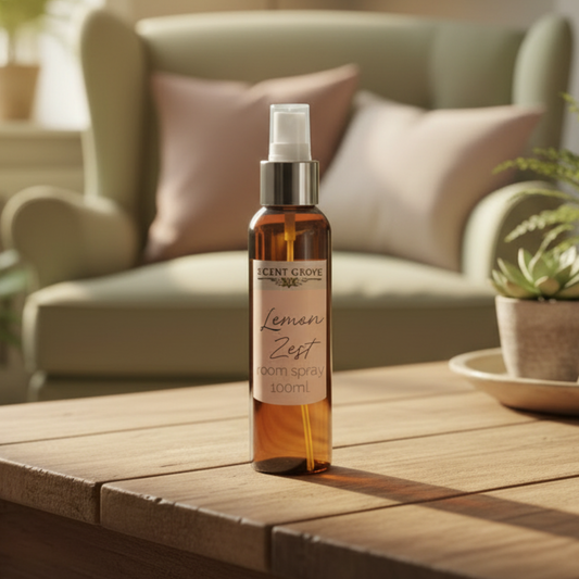 Lemon Zest Scented Air Freshener Spray multi purpose for car, home, room