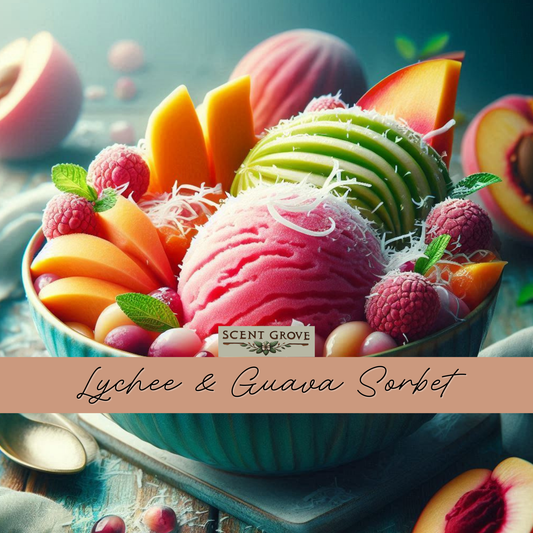 Lychee & Guava Sorbet Scented Air Freshener Spray multi purpose for car, home, room