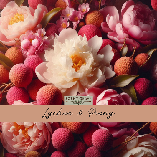 Lychee & Peony scented soy wax melt