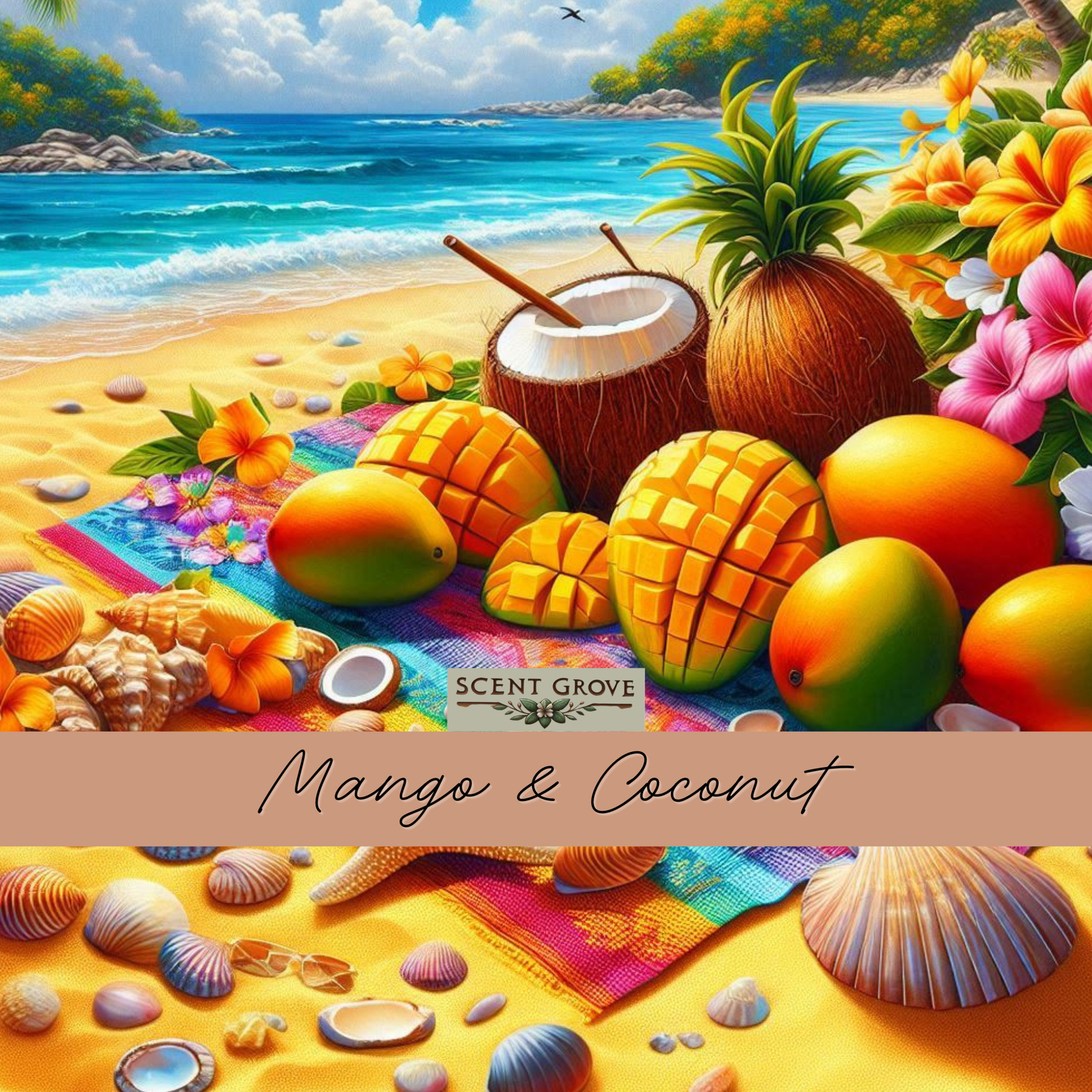 Mango & Coconut scented body mist spray 100ml