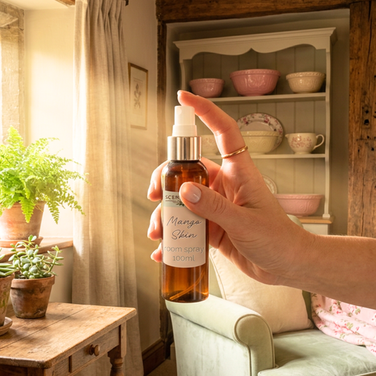 Mango Skin Type Scented Air Freshener Spray multi purpose for car, home, room