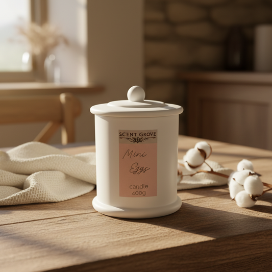 Mini Eggs scented Wood Wick Soy Candle
