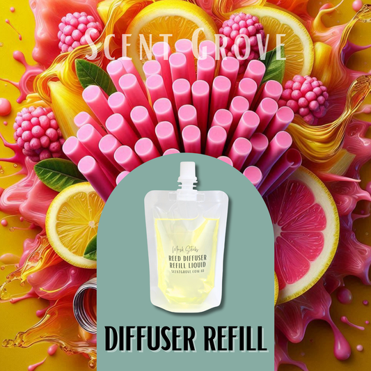 Musk Sticks Scented Diffuser Liquid Refill 100ml Clear Pouch