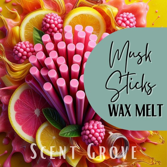 Musk sticks scented soy wax melt