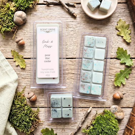 Oak & Moss scented soy wax melt
