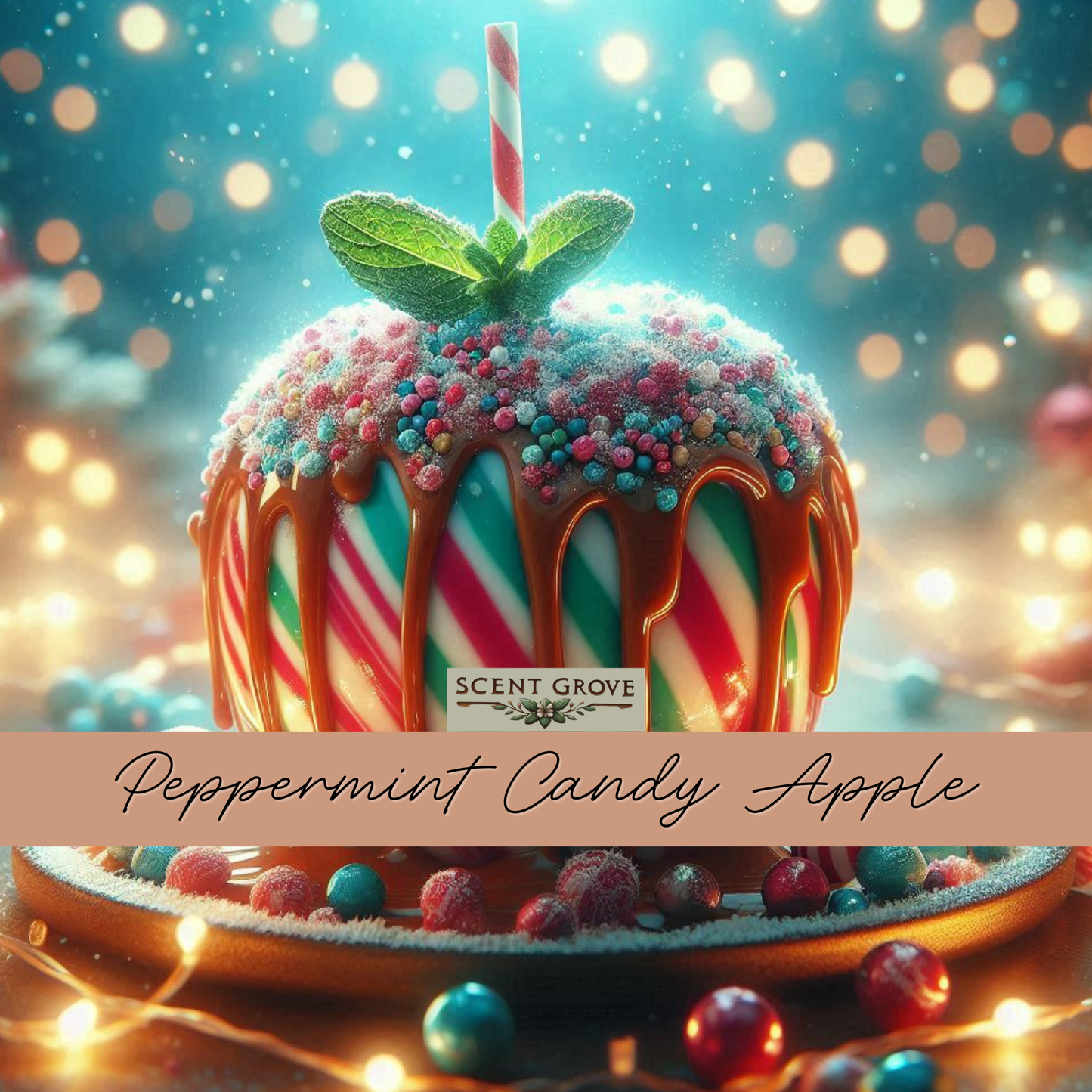 Peppermint Candy Apple Scented Air Freshener Spray multi purpose for car, home, room