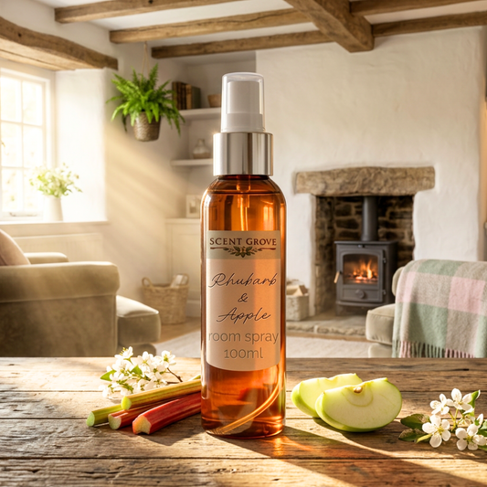 Rhubarb & Apple Scented Room Spray Air Freshener multi purpose for car, home, room
