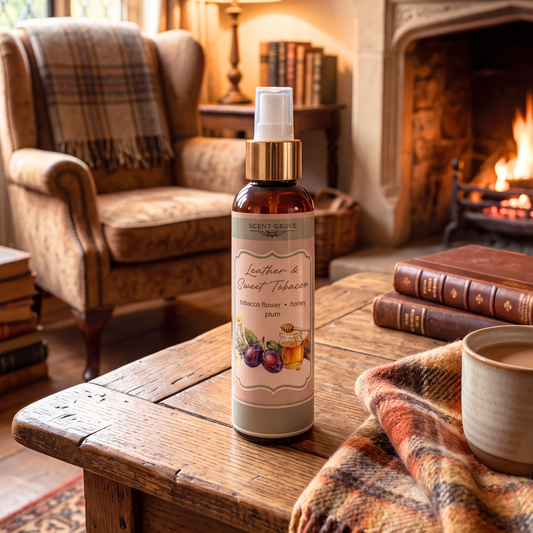 Leather & Sweet Tob*cco Scented Room Spray Air Freshener multi purpose for car, home, room