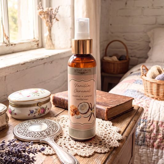 Vanilla Caramel scented body mist spray 100ml