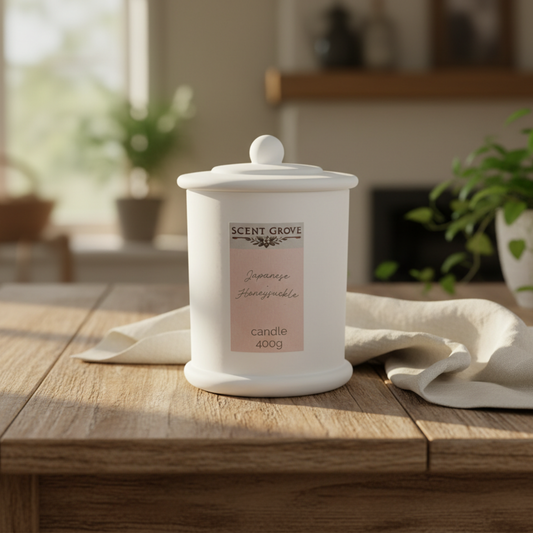 Japanese Honeysuckle scented Wood Wick Soy Candle