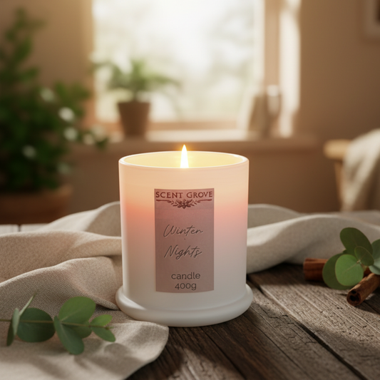 Winter Nights scented Wood Wick Soy Candle
