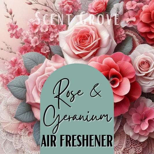 Rose & Geranium Scented Air Freshener Spray multi purpose for car, home, room