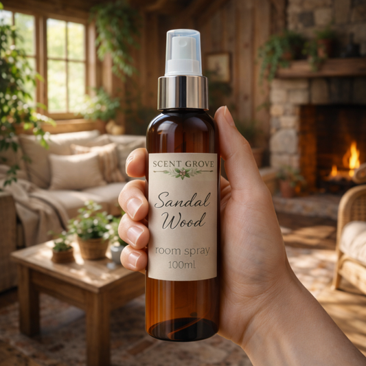 Sandalwood Scented Air Freshener Spray multi purpose for car, home, room