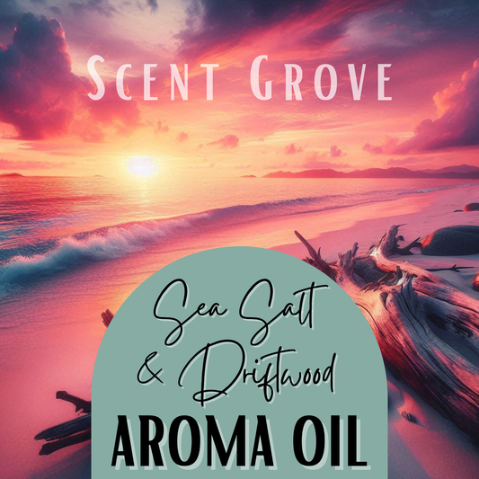 Sea Salt & Driftwood Aroma Oil 10ml Dripolator bottle - 100% Concentrated