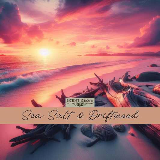 Sea Salt & Driftwood scented soy wax melt