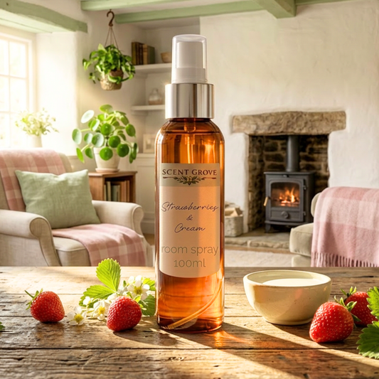 Strawberries & Cream Scented Air Freshener Spray multi purpose for car, home, room