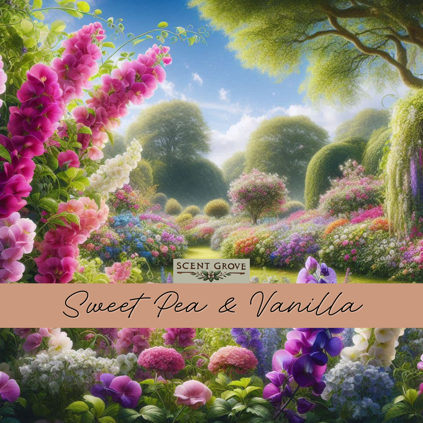 Sweet Pea & Vanilla Scented Reed Diffuser 200ml