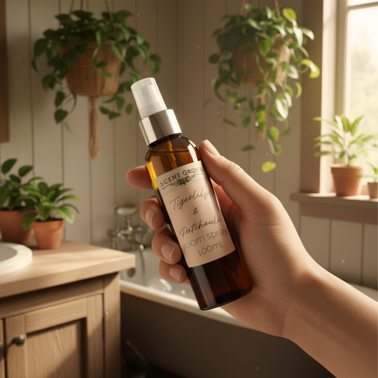 Tigerlily & Patchouli Scented Air Freshener Spray multi purpose for car, home, room