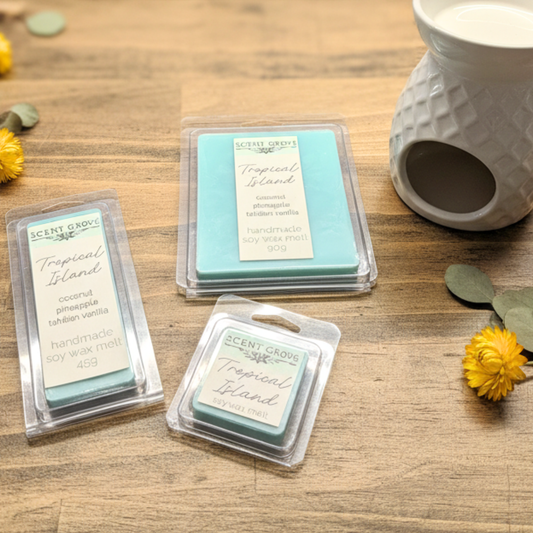 Tropical Island scented soy wax melt