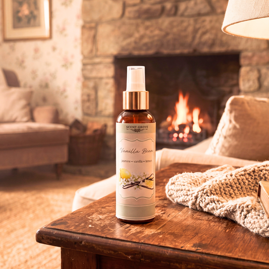 Vanilla Bean Scented Air Freshener Spray multi purpose for car, home, room