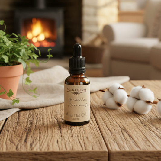 Vanilla Caramel Aroma Oil 30ml dropper bottle - 100% Concentrated
