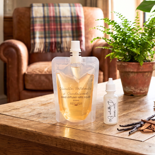 Vanilla, Patchouli & Sandalwood Scented Diffuser Refill Liquid