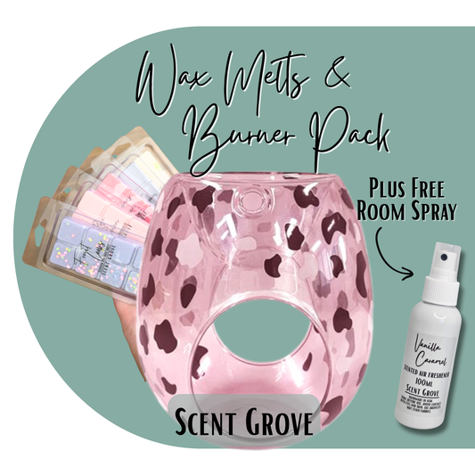 Wax Melts & Burner Pack - Pink Leopard