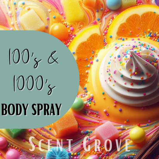 100's & 1000's scented body mist spray 100ml