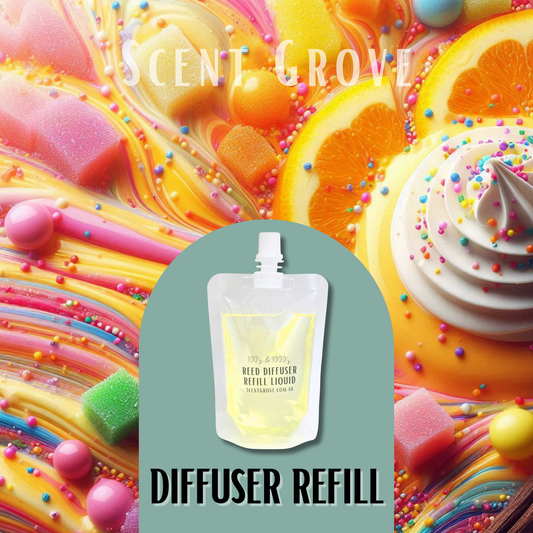 100's & 1000's Scented Diffuser Liquid Refill 100ml Clear Pouch