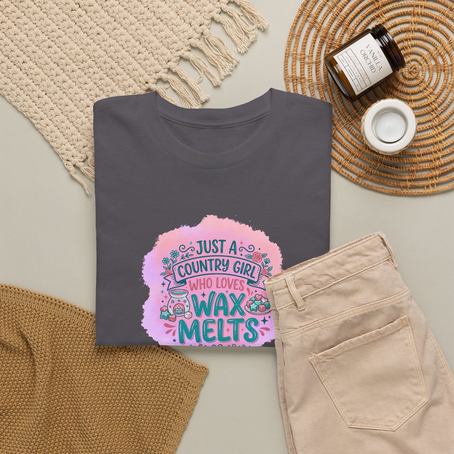 Just a Country Girl Who Loves Wax Melts Graphic T-Shirt