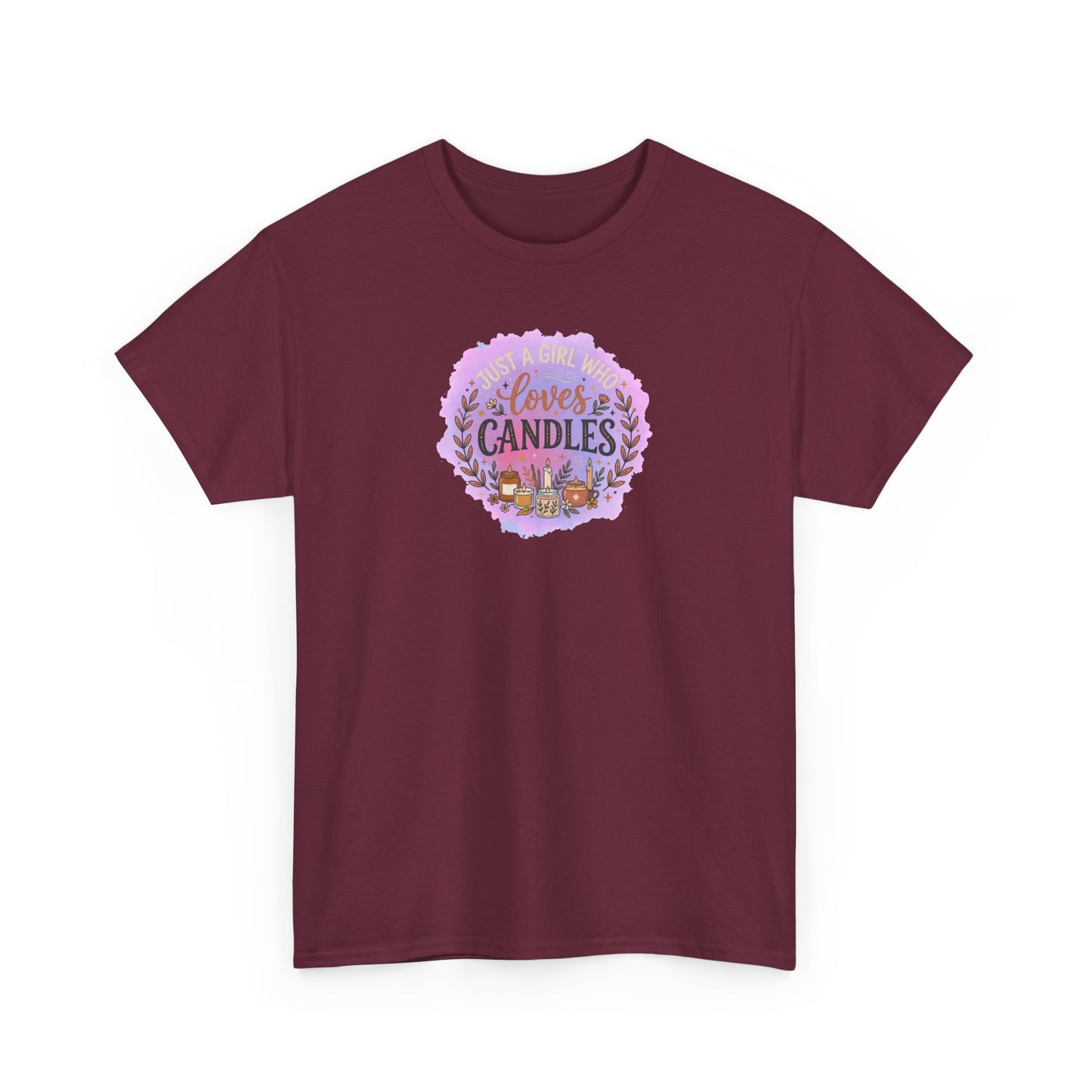 T-Shirt – I Love Candles Floral Candle Lover Design