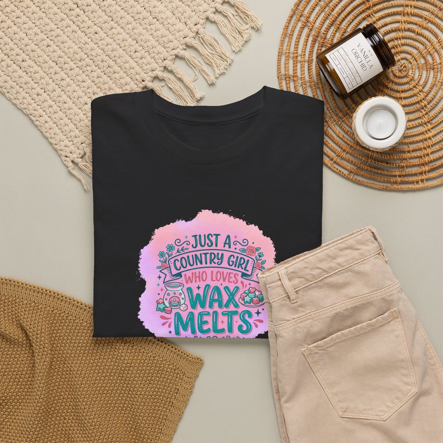 Just a Country Girl Who Loves Wax Melts Graphic T-Shirt