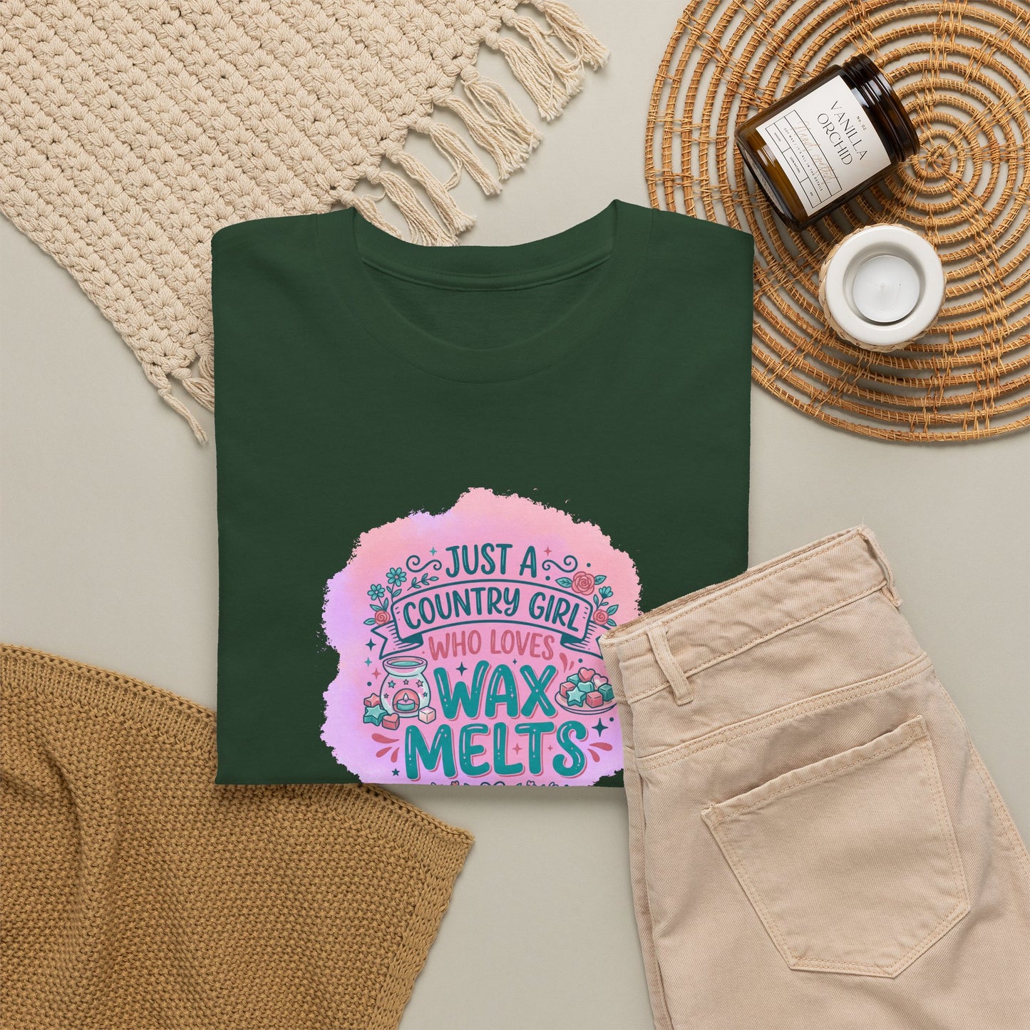 Just a Country Girl Who Loves Wax Melts Graphic T-Shirt